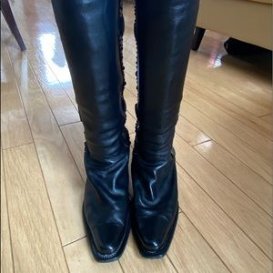 Leather boots